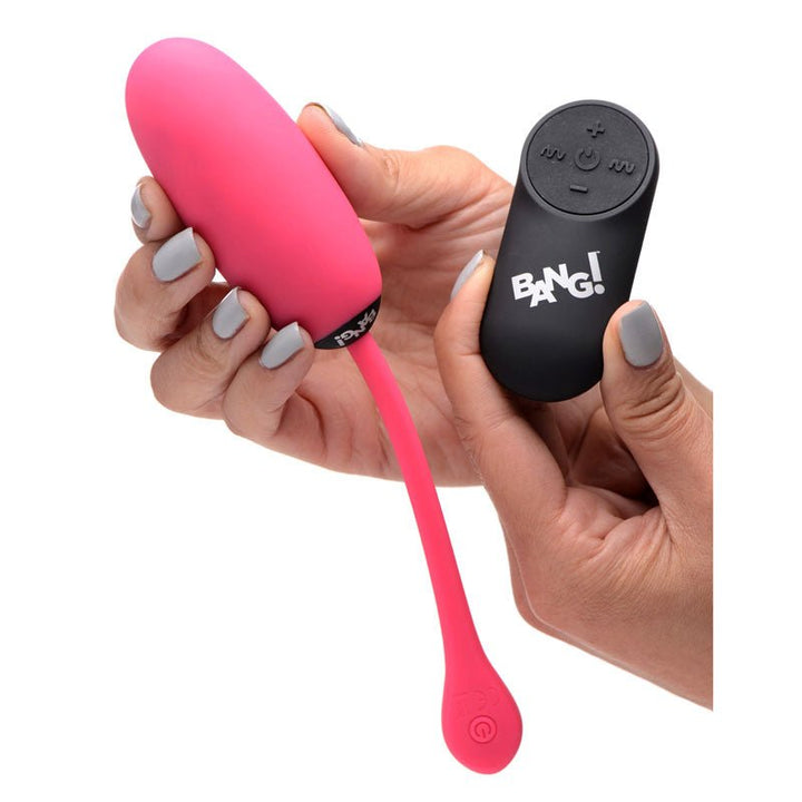 Bang! 28X Plush Egg & Remote - Pink - Pink USB Rechargeable Egg with Wireless Remote – Sex toys NZ by Naughtyhut. Discreet delivery nationwide.