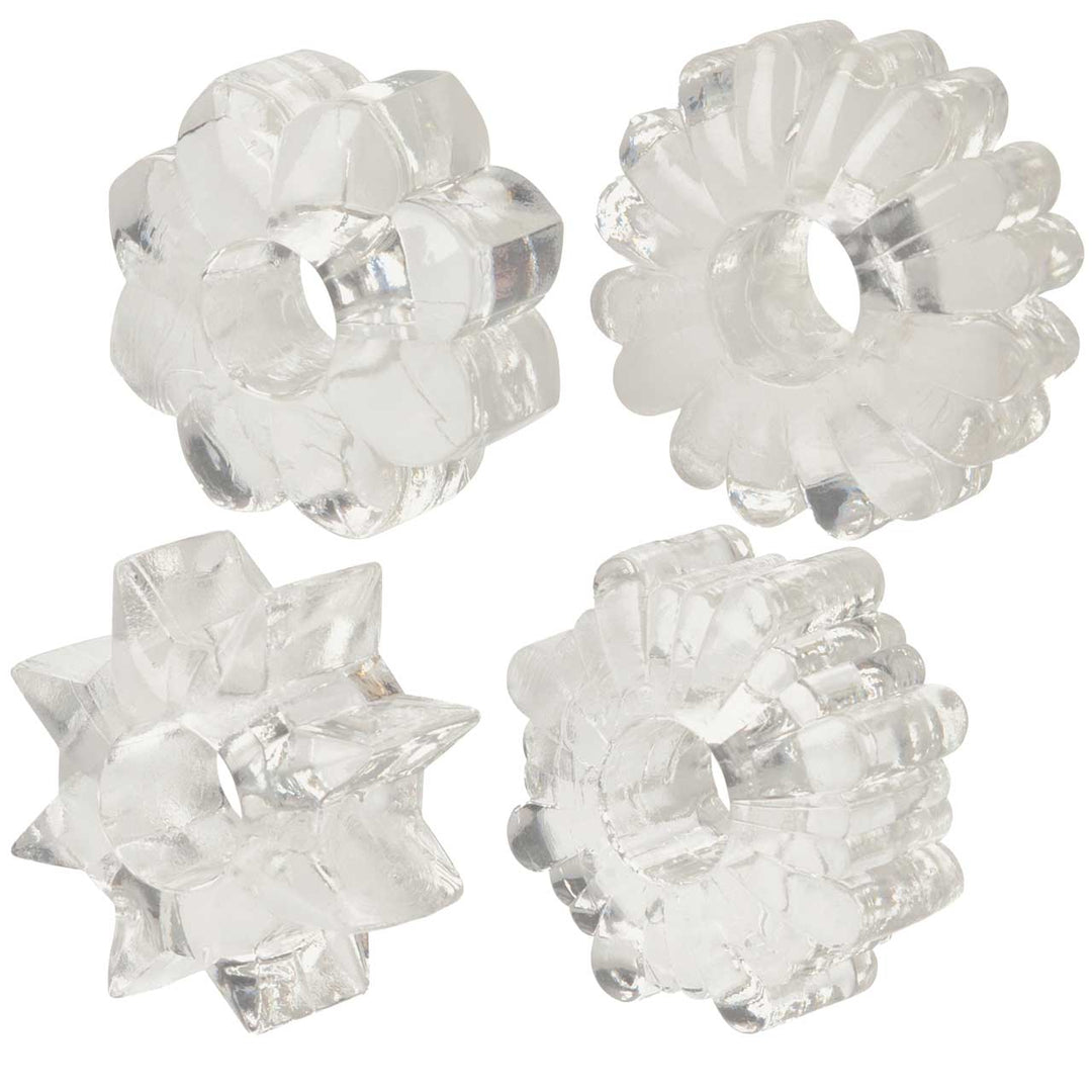 Basic Essentials® Super - stretchy TPR Enhancers - Clear – Sex toys NZ by Naughtyhut. Discreet delivery nationwide.