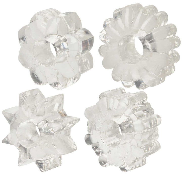 Basic Essentials® Super - stretchy TPR Enhancers - Clear – Sex toys NZ by Naughtyhut. Discreet delivery nationwide.