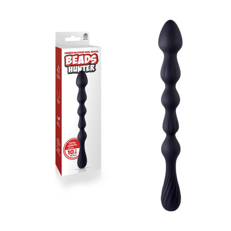 Buy Beads Hunter - Black - Black 26.7 cm Anal Beads – Naughtyhut NZ sex toys online. Discreet delivery & top brands.