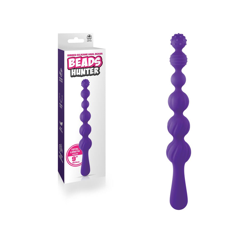 Buy Beads Hunter - Purple - Purple 22.9 cm Anal Beads – Naughtyhut NZ sex toys online. Discreet delivery & top brands.