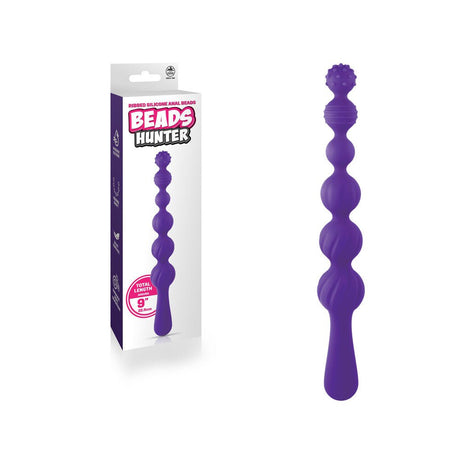 Buy Beads Hunter - Purple - Purple 22.9 cm Anal Beads – Naughtyhut NZ sex toys online. Discreet delivery & top brands.