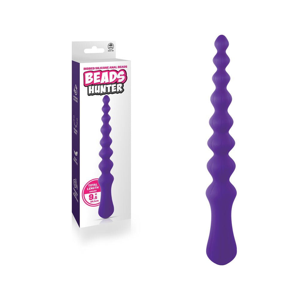 Beads Hunter - Purple - Purple 24.1 cm Anal Beads – Sex toys NZ by Naughtyhut. Discreet delivery nationwide.