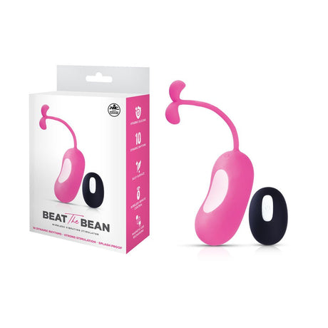 Buy Beat The Bean - Pink USB Rechargeable Vibrating Egg with Wireless Remote – Naughtyhut NZ sex toys online. Discreet delivery & top brands.