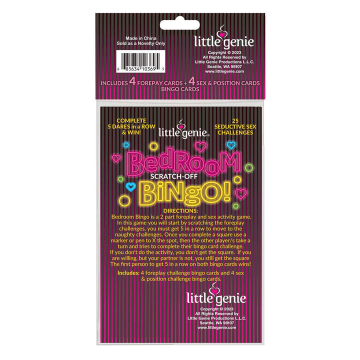 Bedroom Bingo - Foreplay Scratcher Card – Sex toys NZ by Naughtyhut. Discreet delivery nationwide.