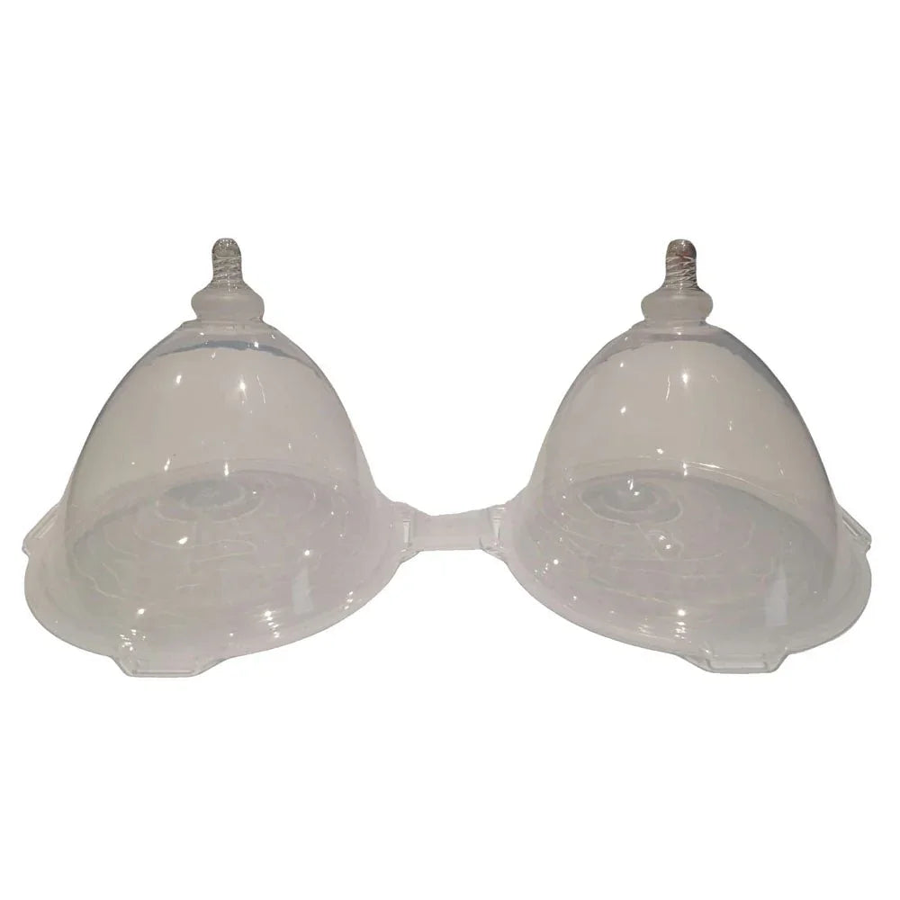 Beer Boobs clear wearable bra cups with twin nipple spouts