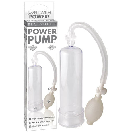 Buy Beginner's Power Pump - Clear Penis Pump – Naughtyhut NZ sex toys online. Discreet delivery & top brands.