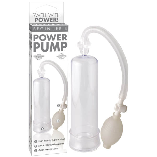 Buy Beginner's Power Pump - Clear Penis Pump – Naughtyhut NZ sex toys online. Discreet delivery & top brands.