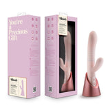 Buy Blush - Fraya - Pink - Pink 24.1 cm USB Rechargeable Thrusting Rabbit Vibrator – Naughtyhut NZ sex toys online. Discreet delivery & top brands.
