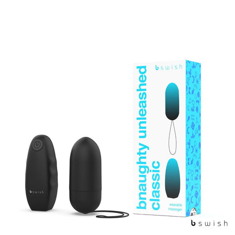 Buy Bnaughty Classic Unleashed - Black - Black 7.6 cm Bullet with Wireless Remote Control – Naughtyhut NZ sex toys online. Discreet delivery & top brands.