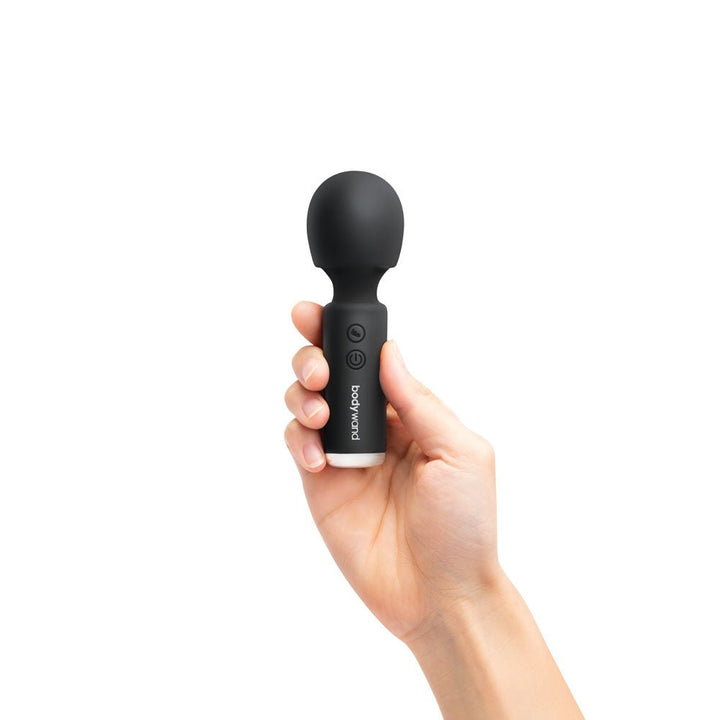 Bodywand 4.5'' Power Wand - Black 11.4 cm USB Rechargeable Massager Wand – Sex toys NZ by Naughtyhut. Discreet delivery nationwide.