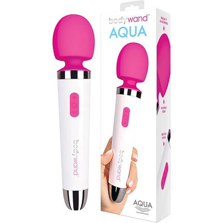 Buy Bodywand Aqua - White/Pink Massager Wand – Naughtyhut NZ sex toys online. Discreet delivery & top brands.
