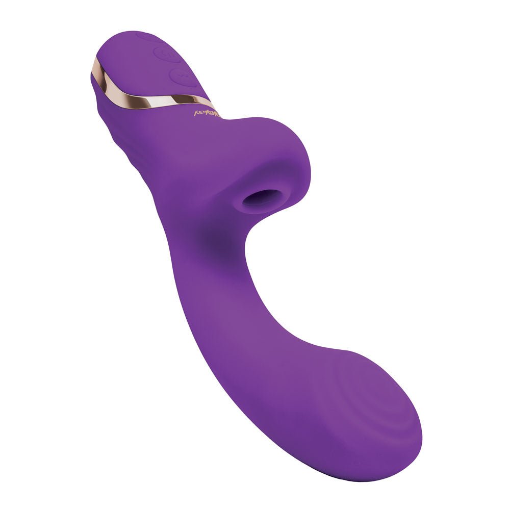 Buy Bodywand G - Play Dual Stimulator Squirt Trainer - Purple 22 cm USB Rechargeable Rabbit Vibrator with Air Pulsation – Naughtyhut NZ sex toys online. Discreet delivery & top brands.