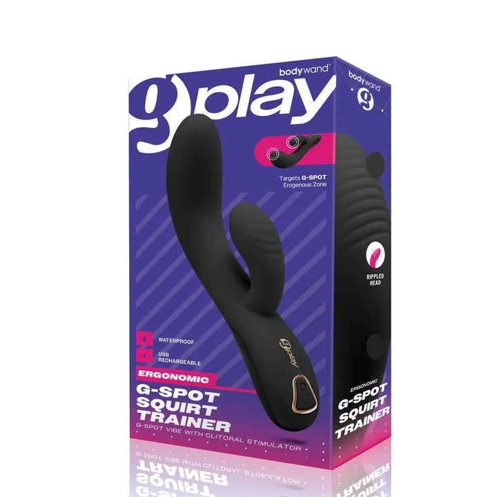 Bodywand G-Play Squirt Trainer purple retail box, front face
