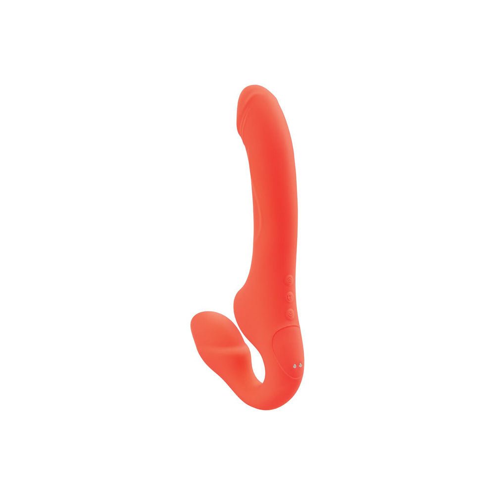 Bodywand ID Access Strapless Strap - On - Orange 15.2 cm USB Rechargeable Strapless Strap - On – Sex toys NZ by Naughtyhut. Discreet delivery nationwide.
