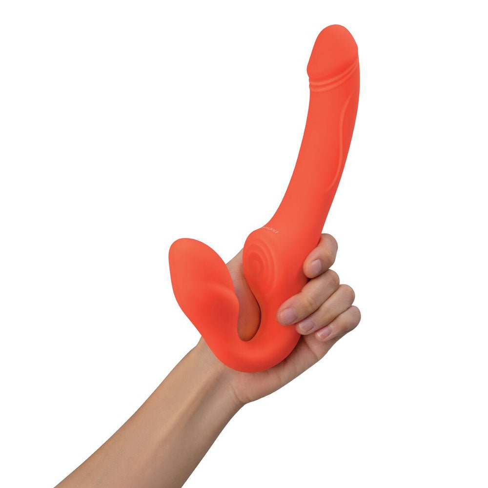 Bodywand ID Access Strapless Strap - On - Orange 15.2 cm USB Rechargeable Strapless Strap - On – Sex toys NZ by Naughtyhut. Discreet delivery nationwide.