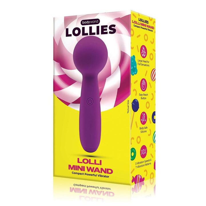 Bodywand Lolli Mini Wand - Purple - Purple 11 cm USB Rechargeable Mini Massage Wand – Sex toys NZ by Naughtyhut. Discreet delivery nationwide.