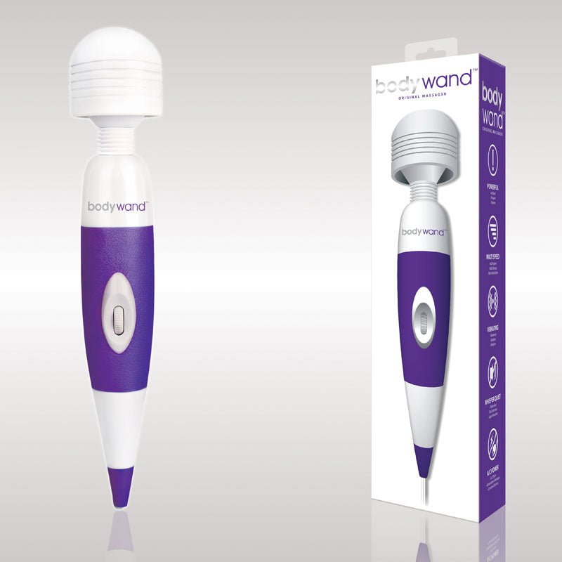 Buy Bodywand Original - Purple Mains Powered Massage Wand – Naughtyhut NZ sex toys online. Discreet delivery & top brands.