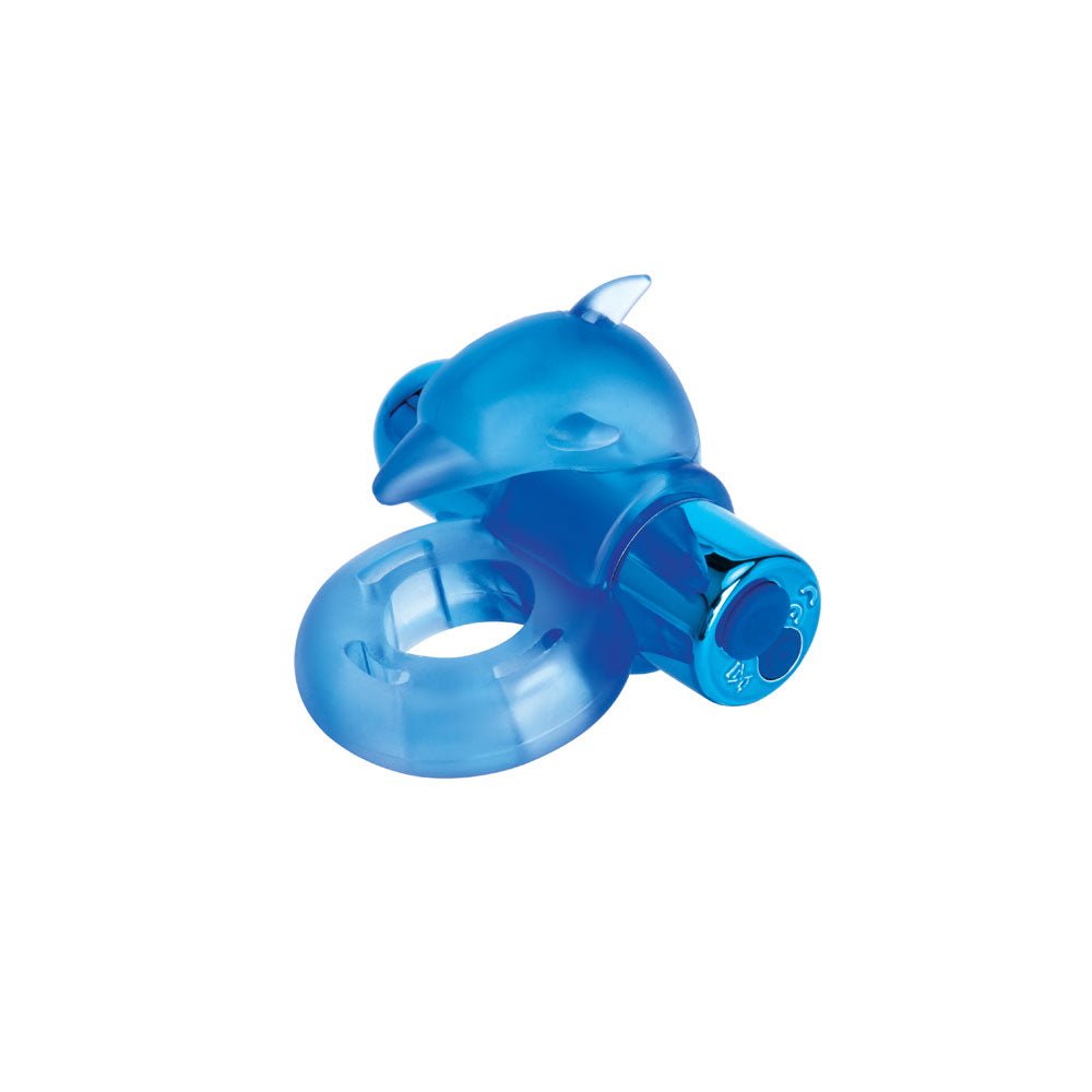 Bodywand Rechargeable Dancing Dolphin Ring - Blue USB Rechargeable Vibrating Cock Ring – Sex toys NZ by Naughtyhut. Discreet delivery nationwide.