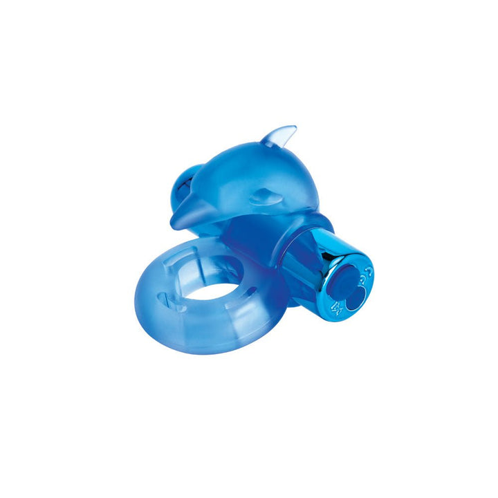 Bodywand Rechargeable Dancing Dolphin Ring - Blue USB Rechargeable Vibrating Cock Ring – Sex toys NZ by Naughtyhut. Discreet delivery nationwide.