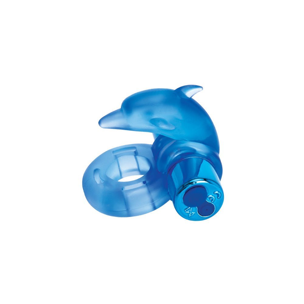 Bodywand Rechargeable Dancing Dolphin Ring - Blue USB Rechargeable Vibrating Cock Ring – Sex toys NZ by Naughtyhut. Discreet delivery nationwide.