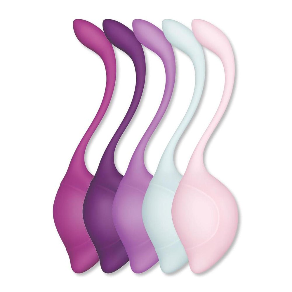 Bodywand Squeeze 5pc Teardrop Kegel Set - Weighted Kegel Set - 5 Piece Kit – Sex toys NZ by Naughtyhut. Discreet delivery nationwide.