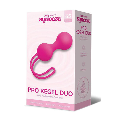 Buy Bodywand Squeeze Pro Kegel Duo - Pink Kegel Balls - 65 grams – Naughtyhut NZ sex toys online. Discreet delivery & top brands.