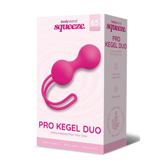 Buy Bodywand Squeeze Pro Kegel Duo - Pink Kegel Balls - 65 grams – Naughtyhut NZ sex toys online. Discreet delivery & top brands.