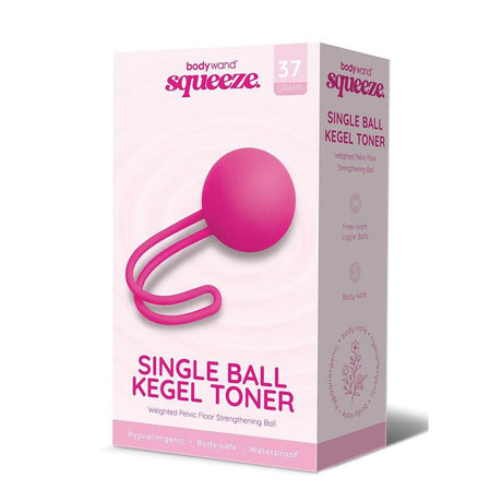 Buy Bodywand Squeeze Single Ball Kegel Toner - Pink Kegel Ball - 37 grams – Naughtyhut NZ sex toys online. Discreet delivery & top brands.