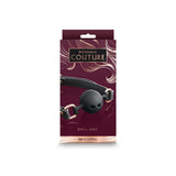 Buy Bondage Couture Ball Gag - Black - Black Mouth Restraint – Naughtyhut NZ sex toys online. Discreet delivery & top brands.
