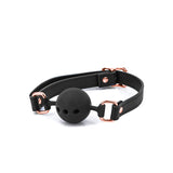 Buy Bondage Couture Ball Gag - Black - Black Mouth Restraint – Naughtyhut NZ sex toys online. Discreet delivery & top brands.