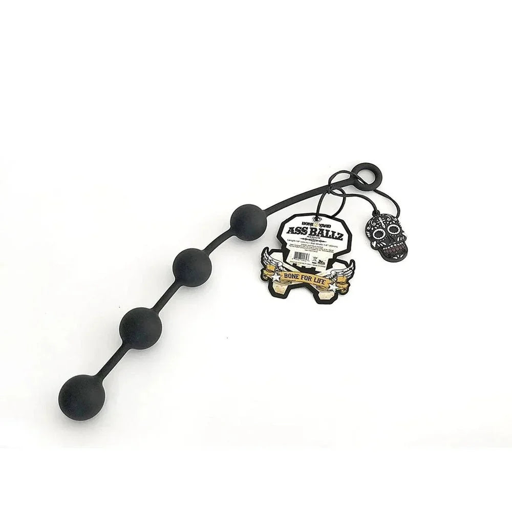 Boneyard Ass Ballz M - Black 40 cm Medium Anal Balls – Sex toys NZ by Naughtyhut. Discreet delivery nationwide.