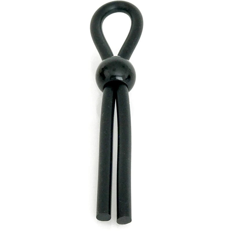 Buy Boneyard Cock Leash Single - Black Adjustable Cock Lasso Ring – Naughtyhut NZ sex toys online. Discreet delivery & top brands.