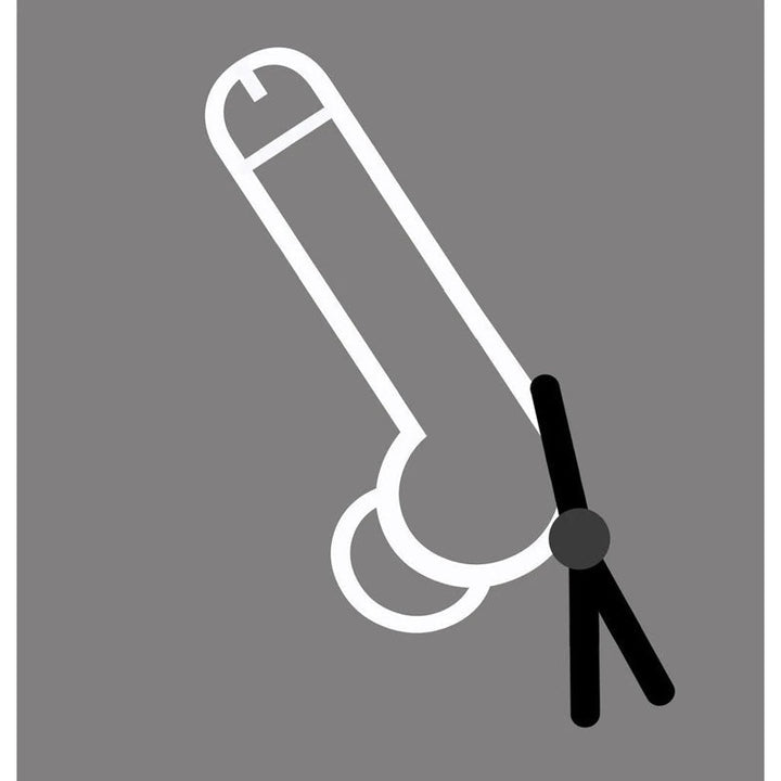 Boneyard Cock Leash Single - Black Adjustable Cock Lasso Ring – Sex toys NZ by Naughtyhut. Discreet delivery nationwide.