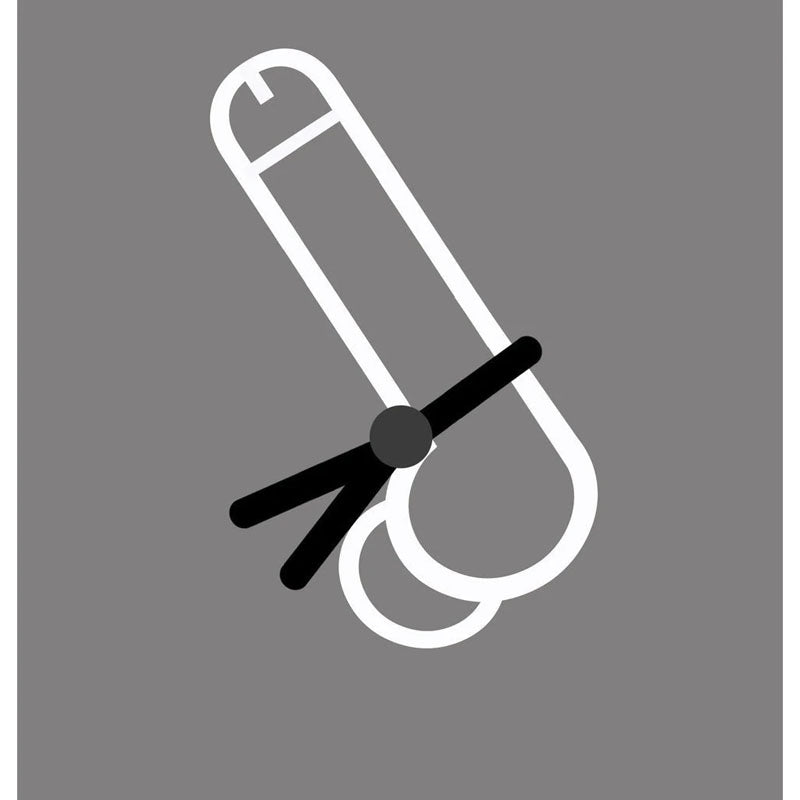 Boneyard Cock Leash Single - Black Adjustable Cock Lasso Ring – Sex toys NZ by Naughtyhut. Discreet delivery nationwide.