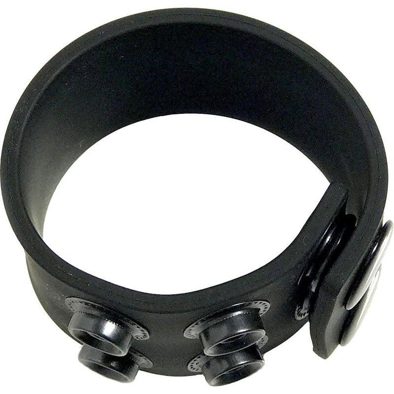 Boneyard Silicone Ball Strap Black - Black 3 - Snap 4 cm Adjustable Ball Stretcher Ring – Sex toys NZ by Naughtyhut. Discreet delivery nationwide.