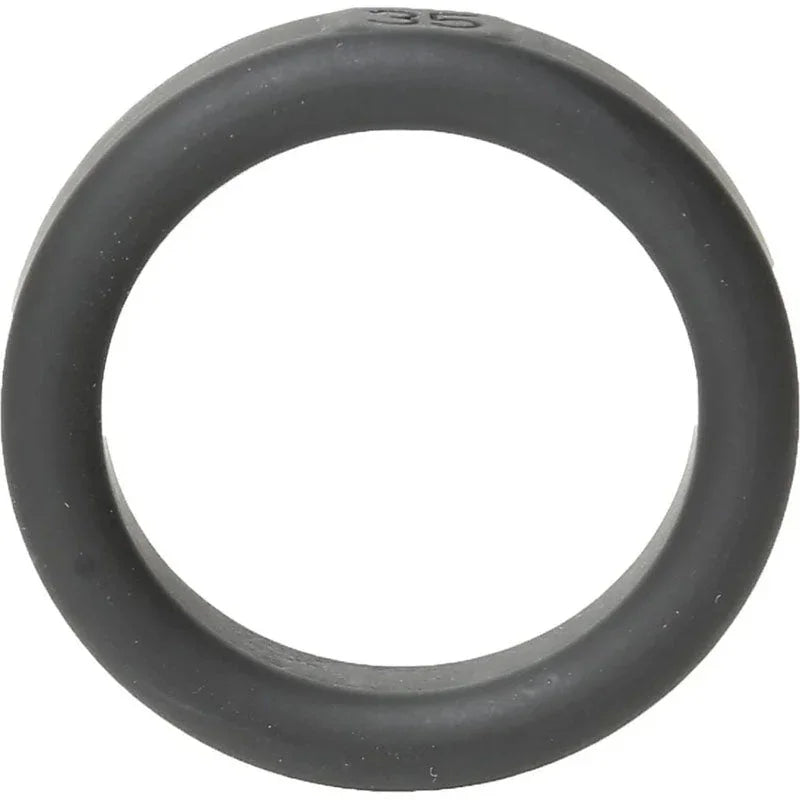 Boneyard Silicone Ring 35 mm stood upright, 35 mark at the top