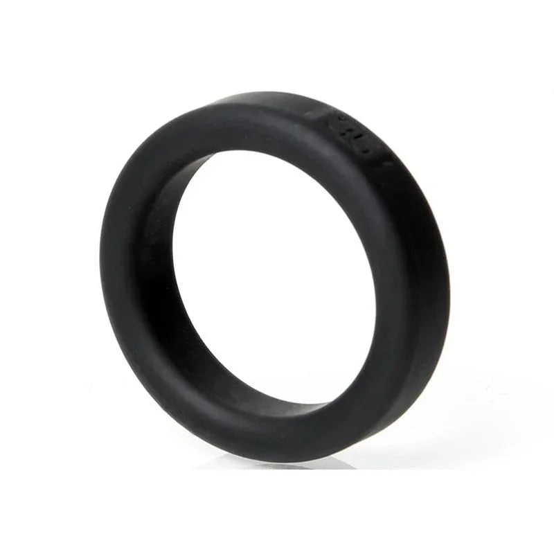 Boneyard Silicone Ring 35 mm lying at a low angle, embossed size on the rim