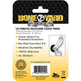 Buy Boneyard Ultimate Silicone Ring Black - Black 50mm Cock Ring – Naughtyhut NZ sex toys online. Discreet delivery & top brands.