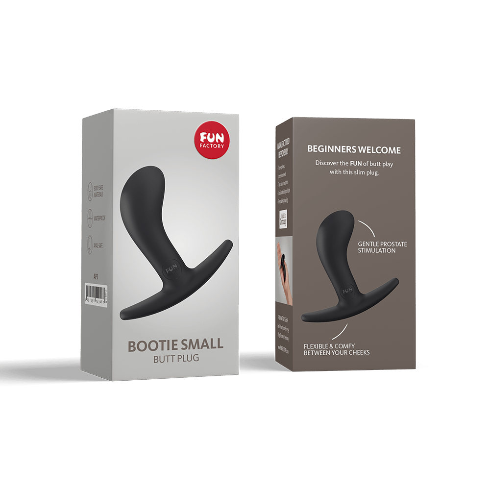 Buy Fun Factory BOOTIE M black - Black 9.3 cm Medium Butt Plug – Naughtyhut NZ sex toys online. Discreet delivery & top brands.