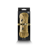 Buy Bound Rope - Gold - Gold Bondage Rope - 7.6 metre length – Naughtyhut NZ sex toys online. Discreet delivery & top brands.