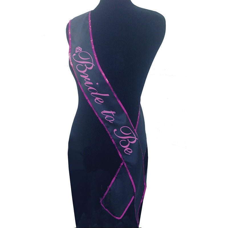 Bride - To - Be Sash - Black Hens Party Sash – Sex toys NZ by Naughtyhut. Discreet delivery nationwide.
