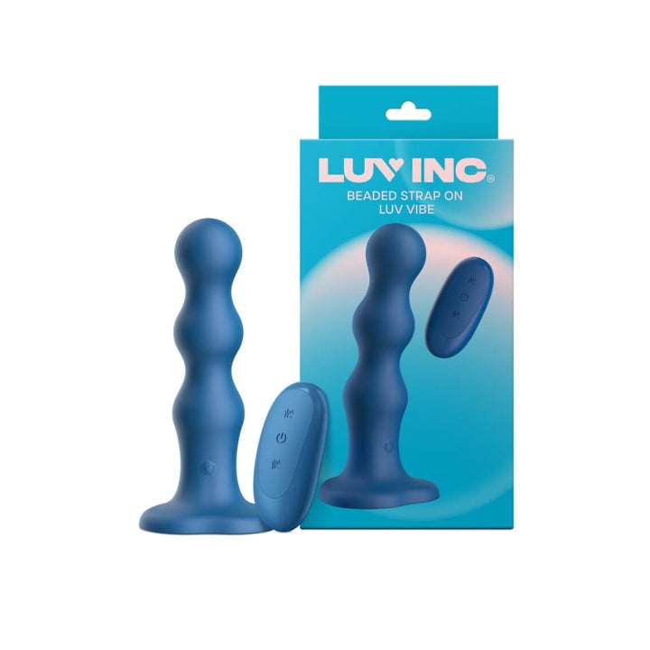 Bs38: Beaded Strap - On Luv Vibe - Blue – Sex toys NZ by Naughtyhut. Discreet delivery nationwide.