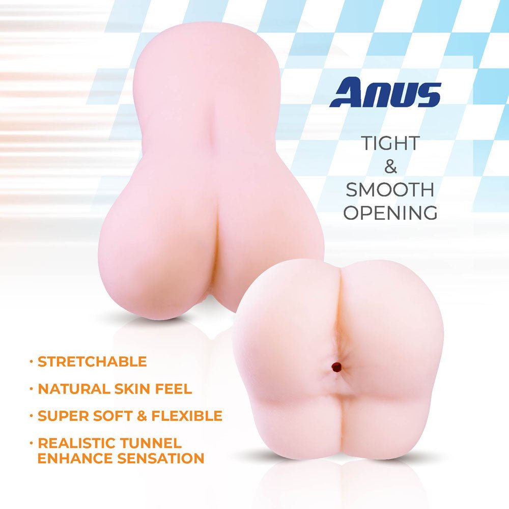 Buy Bulky Sip - Flesh Mini Doggy - Style Stroker – Naughtyhut NZ sex toys online. Discreet delivery & top brands.