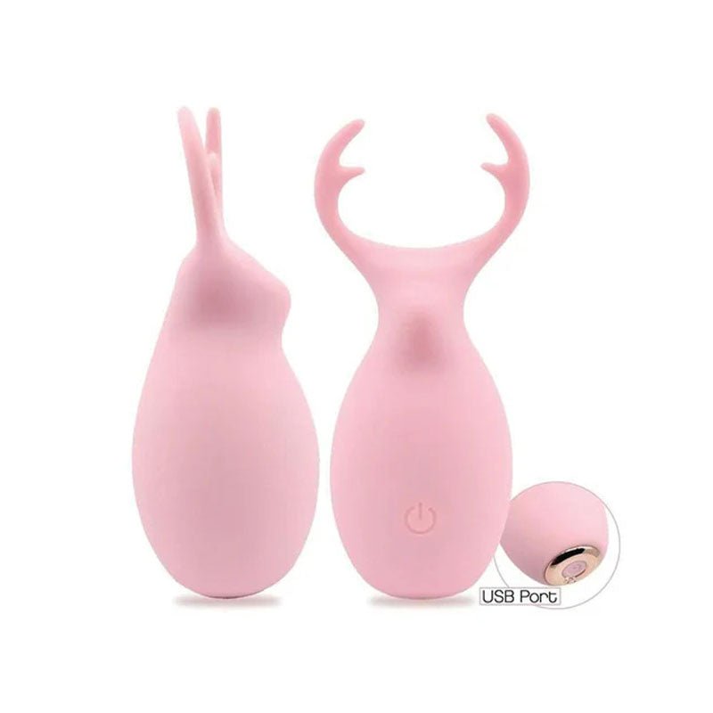 Buy Buzzy Buddy, Hello My Deer - Pink - Pink USB Rechargeable Stimulator – Naughtyhut NZ sex toys online. Discreet delivery & top brands.