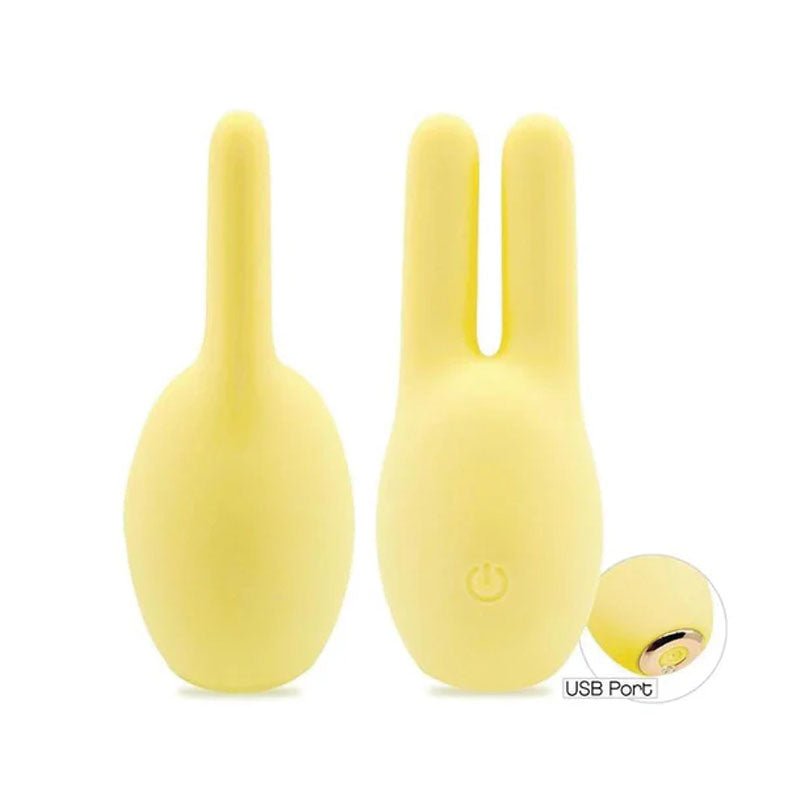 Buy Buzzy Buddy, Honey Bunny - Yellow - Yellow USB Rechargeable Stimulator – Naughtyhut NZ sex toys online. Discreet delivery & top brands.