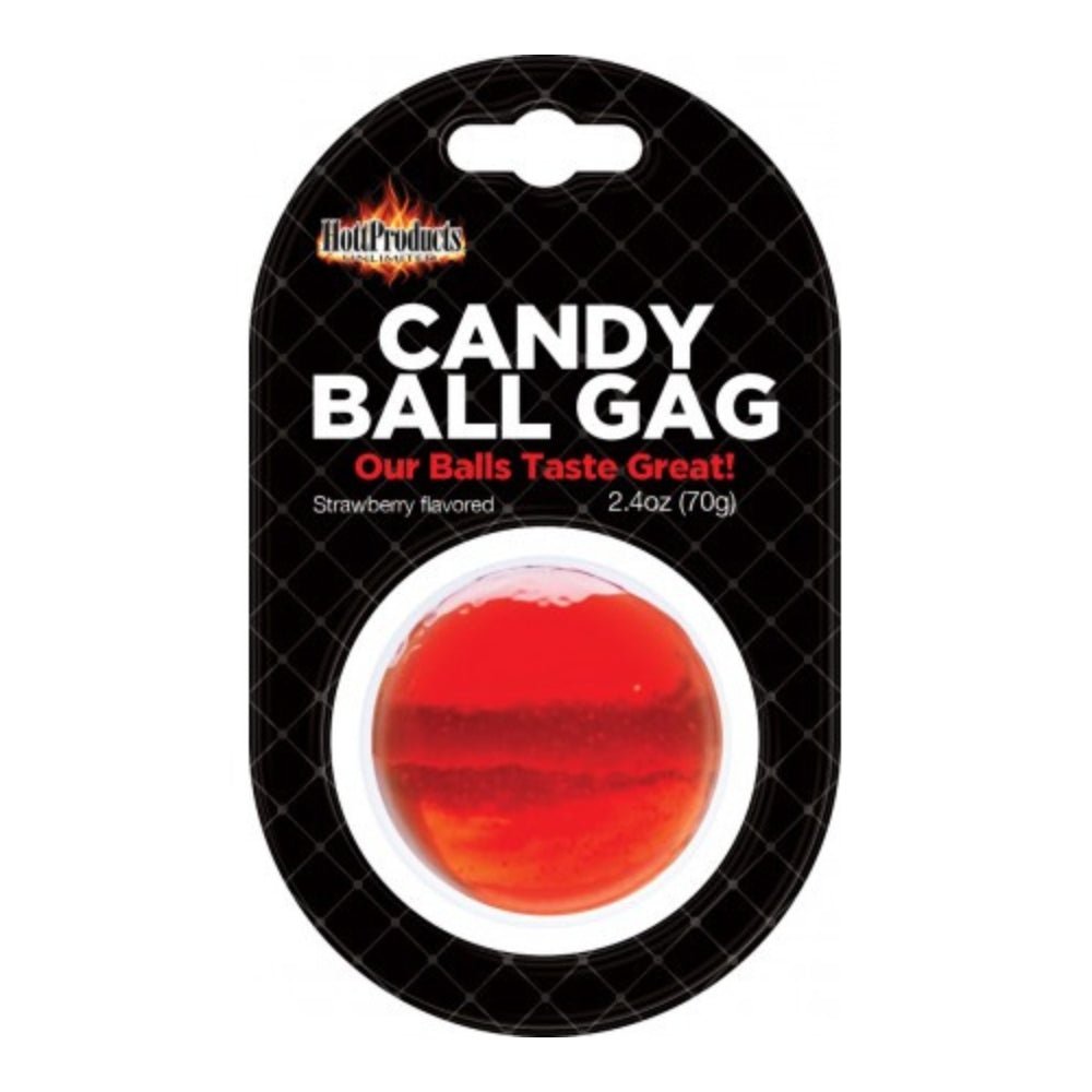 Buy Candy Ball Gag - Strawberry – Naughtyhut NZ sex toys online. Discreet delivery & top brands.