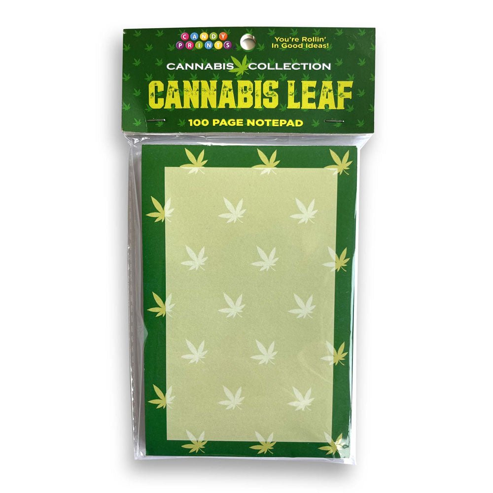Cannabis Leaf Notepad - Novelty Notepad - 100 Pages – Sex toys NZ by Naughtyhut. Discreet delivery nationwide.