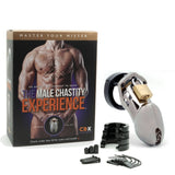 Buy CB - 6000 Chastity Cock Cage Kit - Chrome - Chrome 3.25 Inch Cock Cage Kit – Naughtyhut NZ sex toys online. Discreet delivery & top brands.