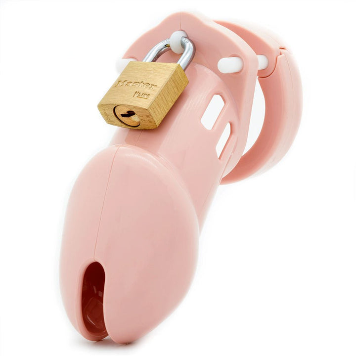 CB - 6000 Chastity Cock Cage Kit - Pink - Pink 3.25 Inch Cock Cage Kit – Sex toys NZ by Naughtyhut. Discreet delivery nationwide.